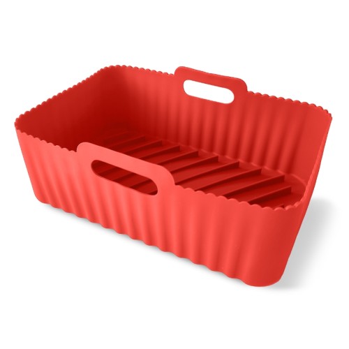 Cepšanas forma taisnstūrveida ar rokturiem silikona Air Fryer 20x13x7cm