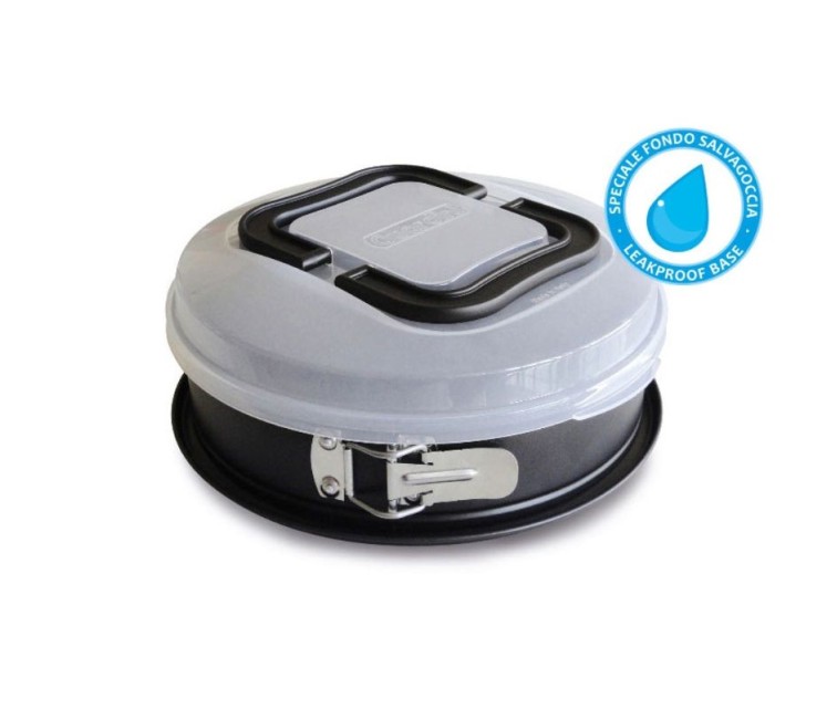 Cake tin with carrying lid Bake Away Ø 26 x 7,6 cm