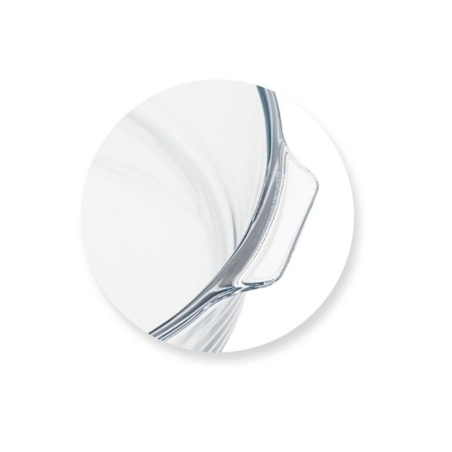 Stikla trauks Borosilicate Glass Ø21cm / 1,6L  Stikla trauks Borosilicate Glass Ø21cm / 1,6L