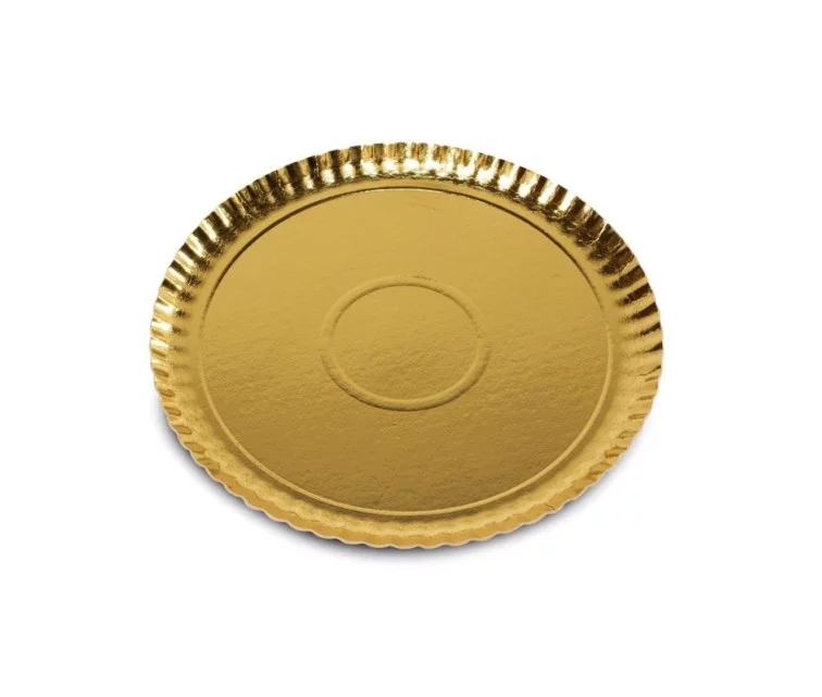 Paper trays gold set of 3 Easy Bake Ø 24 cm Paper trays gold set of 3 Easy Bake Ø 24 cm