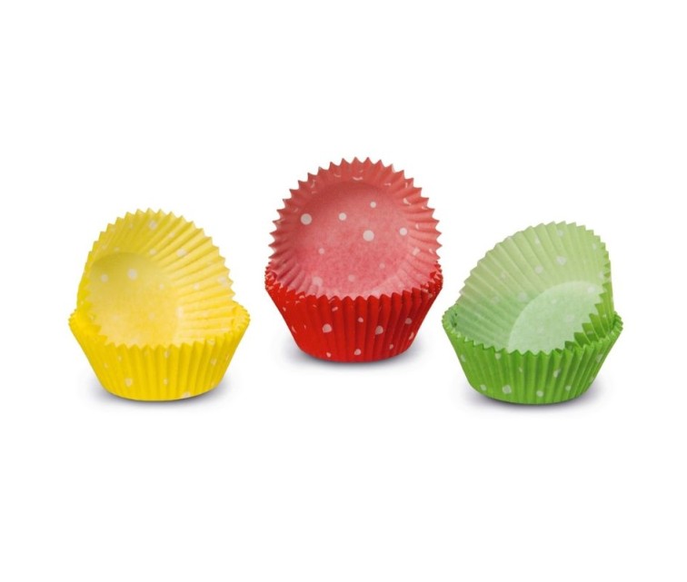 Kēksiņu papīra formiņas 100 gab. krāsainas Easy Bake Ø 4.3 x 2.3 cm