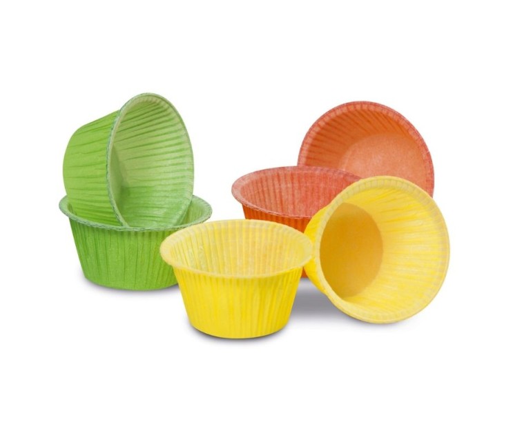 Easy Bake cupcake tins 6 pcs coloured Ø 5 x 4 cm