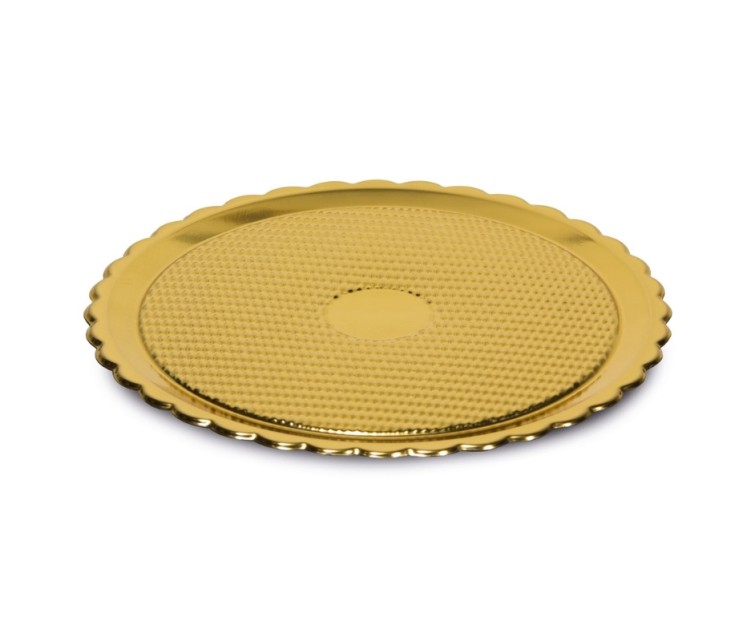 Plastic trays gold set of 2 Easy Bake Ø28cm