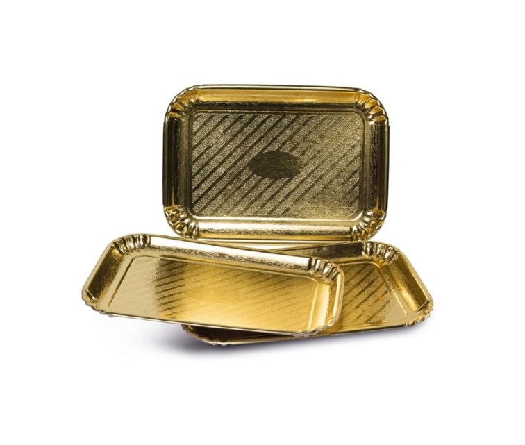 Paper trays gold set of 2 Easy Bake 28 x 42 cm