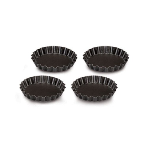 Tartlet mould set 4 pcs. Gardenia Ø 12 x 1,9 cm Tartlet mould set 4 pcs. Gardenia Ø 12 x 1,9 cm