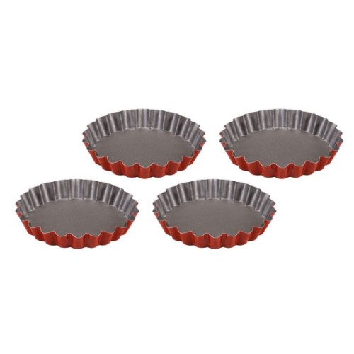 Tartlet mould set 4 pcs. Rossana Ø12x1,9cm Tartlet mould set 4 pcs. Rossana Ø12x1,9cm