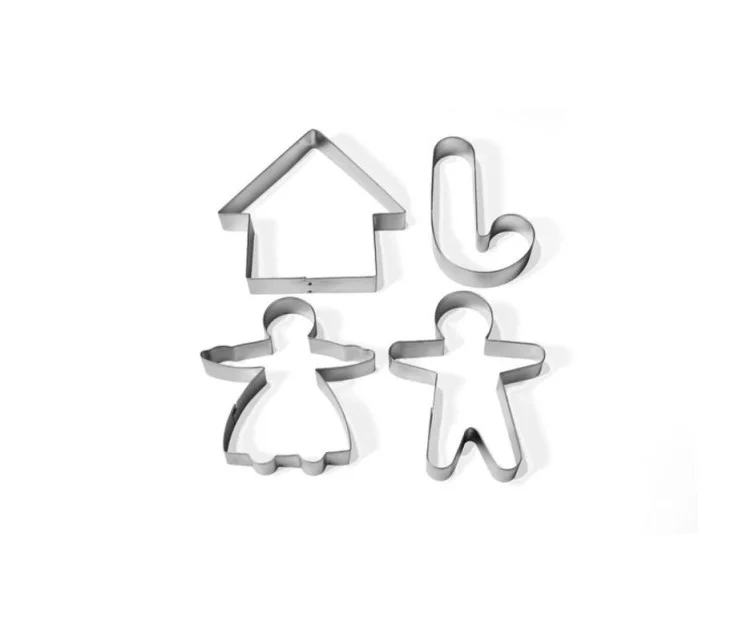 Gingerbread mould set of 4 in blister 28 x 19 x 2 cm Gingerbread mould set of 4 in blister 28 x 19 x 2 cm