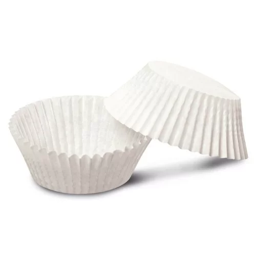 Kēksiņu papīra formiņas 100 gab. baltas Easy Bake Bio Ø7x3cm 