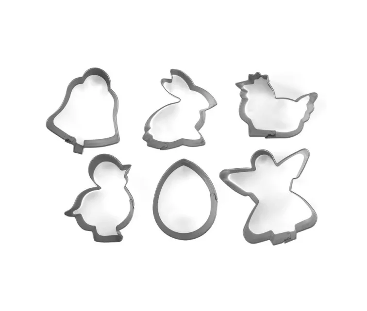 Küpsisevormide komplekt 6 tk. Lihavõttepühad 5-6x2cm Küpsisevormide komplekt 6 tk. Lihavõttepühad 5-6x2cm