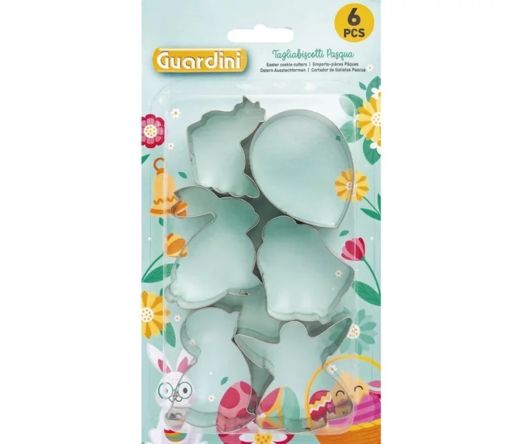 Küpsisevormide komplekt 6 tk. Lihavõttepühad 5-6x2cm Küpsisevormide komplekt 6 tk. Lihavõttepühad 5-6x2cm