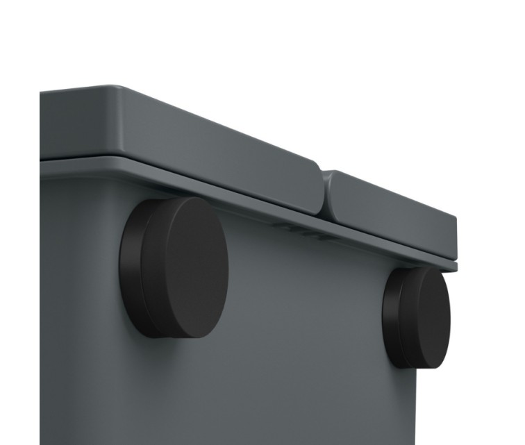 Atkritumu tvertne pie sienas stiprināma FlexBox S / 7L / tumši pelēka