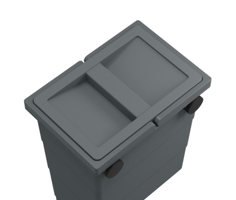 Wall-mounted waste bin FlexBox S / 7L / dark grey