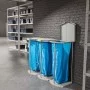 Atkritumu maisu statīvs ProfiLine MSS XXXL / 120L / alumīnijs, pelēka plastmasa Atkritumu maisu statīvs ProfiLine MSS XXXL / 120L / alumīnijs, pelēka plastmasa