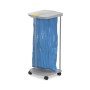 Waste bag stand on wheels ProfiLine MSS XXXL / 120L / aluminium, grey plastic