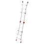 Multifunktsionaalne redel M80, alumiinium, 4x3 astet Mitmeotstarbeline redel M80 / alumiinium / 4x3 astet