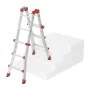 Multifunktsionaalne redel M80, alumiinium, 4x3 astet Mitmeotstarbeline redel M80 / alumiinium / 4x3 astet