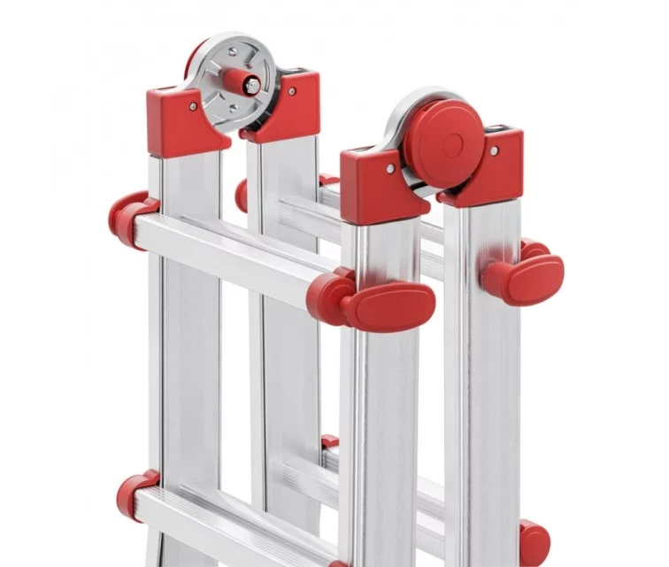 Multifunktsionaalne redel M80, alumiinium, 4x3 astet Mitmeotstarbeline redel M80 / alumiinium / 4x3 astet