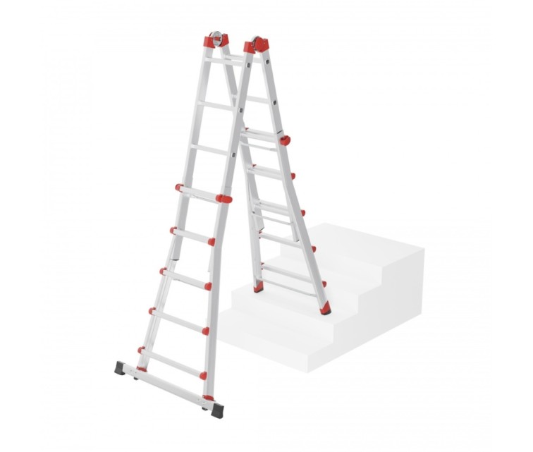 Multi-purpose ladder M80 / aluminium / 4x5 steps