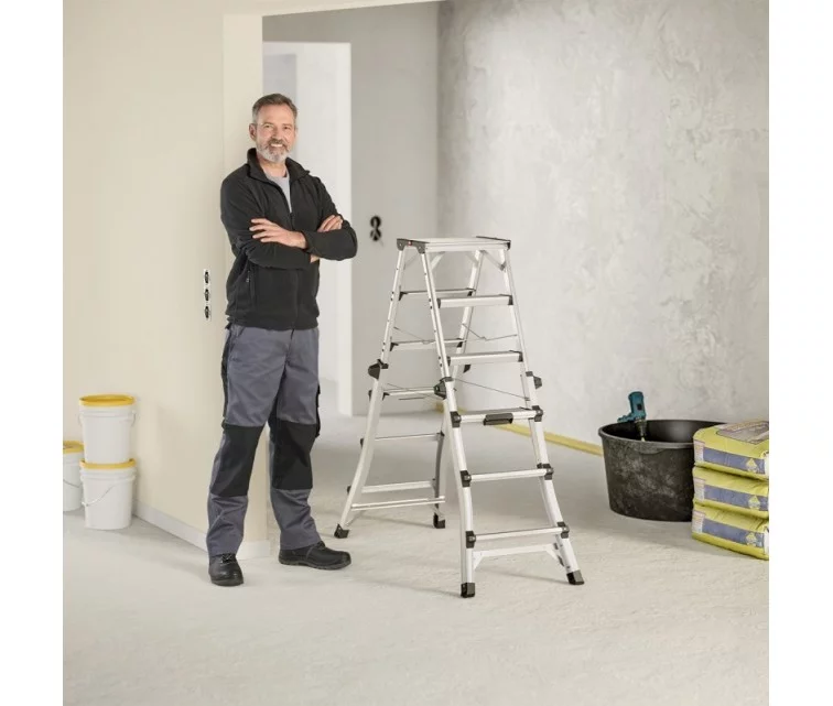 Kāpnes teleskopiskās divpusējās D100TL TopLine Kāpnes teleskopiskās divpusējās D100TL TopLine