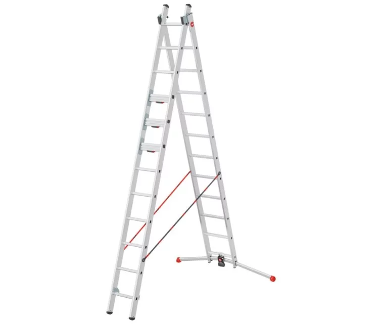 Kombineeritud trepp S110 Pro / alumiinium / 2x12 astet Kombineeritud trepp S110 Pro / alumiinium / 2x12 astet