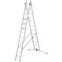 Kombineeritud trepp S110 Pro / alumiinium / 2x12 astet Kombineeritud trepp S110 Pro / alumiinium / 2x12 astet