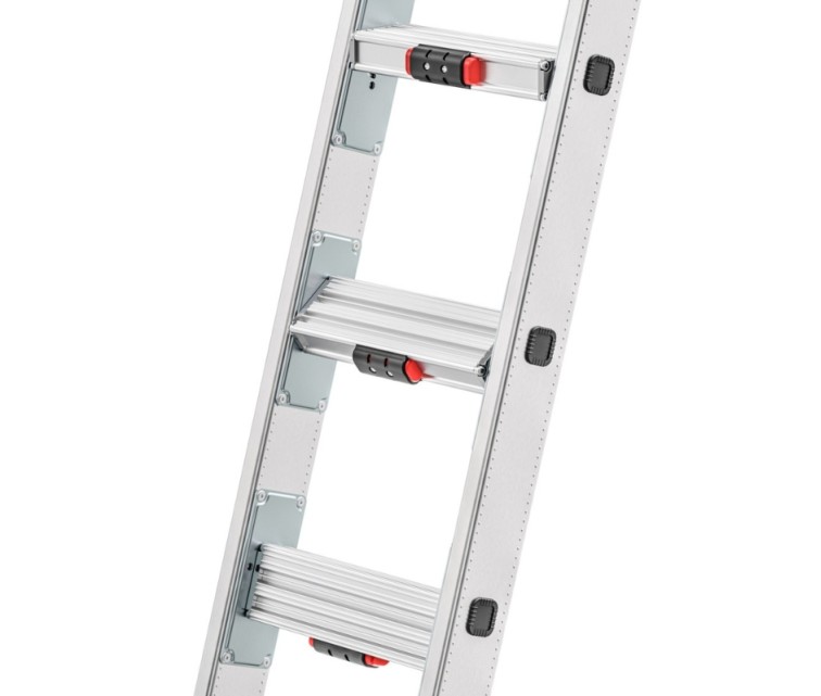 Combination stairs S110 Pro / aluminium / 2x12 steps