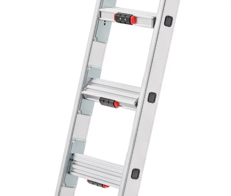 Kombineeritud trepp S110 Pro / alumiinium / 2x12 astet Kombineeritud trepp S110 Pro / alumiinium / 2x12 astet