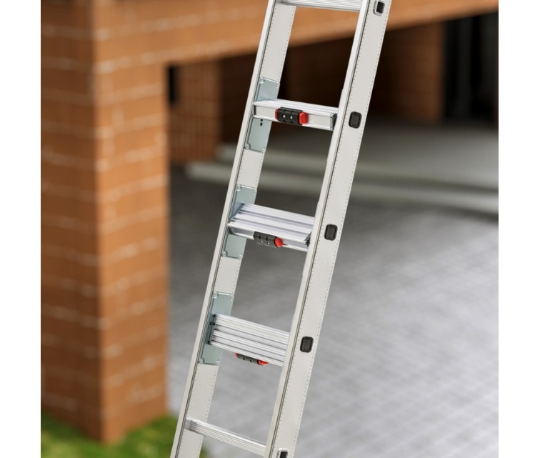 Kāpnes kombinējamās S110 Pro / alumīnija / 2x12 pakāpieni
