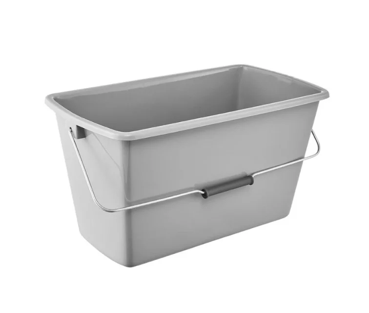 Прямоугольное ведро 13 л Bent 44x22x22,5 см серое Прямоугольное ведро 13 л Bent 44x22x22,5 см серое