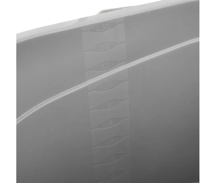 Kibiras su snapeliu 13L Thies 37x26,5x25cm pilkos spalvos Kibiras su snapeliu 13L Thies 37x26,5x25cm pilkos spalvos