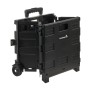 Iepirkumu ratiņi salokāmi ar kravnesību līdz 25kg Olli 45L 38x36x33cm melni