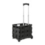 Iepirkumu ratiņi salokāmi ar kravnesību līdz 25kg Olli 45L 38x36x33cm melni