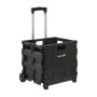 Iepirkumu ratiņi salokāmi ar kravnesību līdz 25kg Olli 45L 38x36x33cm melni