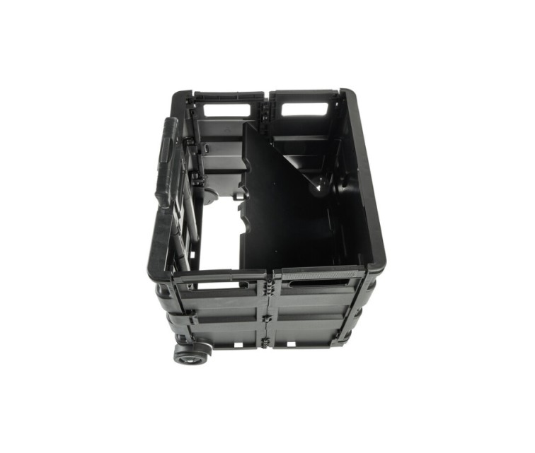 Iepirkumu ratiņi salokāmi ar kravnesību līdz 35kg Olli 65L 42x40,5x38cm melni