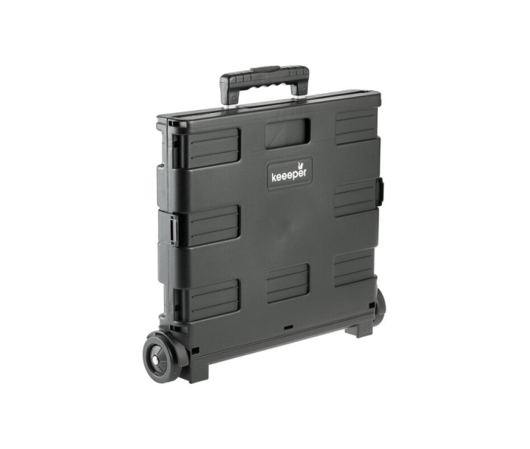 Iepirkumu ratiņi salokāmi ar kravnesību līdz 35kg Olli 65L 42x40,5x38cm melni
