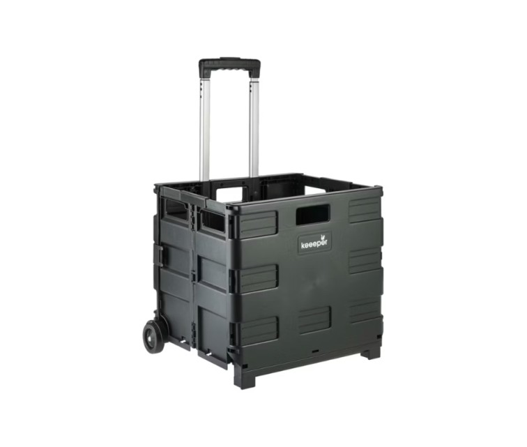 Iepirkumu ratiņi salokāmi ar kravnesību līdz 35kg Olli 65L 42x40,5x38cm melni Iepirkumu ratiņi salokāmi ar kravnesību līdz 35kg Olli 65L 42x40,5x38cm melni