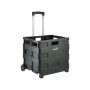 Iepirkumu ratiņi salokāmi ar kravnesību līdz 35kg Olli 65L 42x40,5x38cm melni Iepirkumu ratiņi salokāmi ar kravnesību līdz 35kg Olli 65L 42x40,5x38cm melni