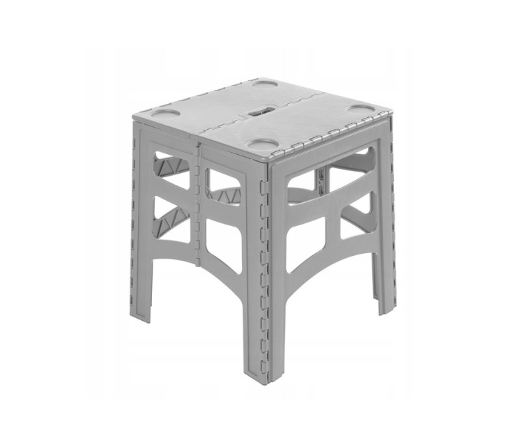 Складной уличный стол М грузоподъемностью до 80 кг Timo 46,5x44,5x55 см серый