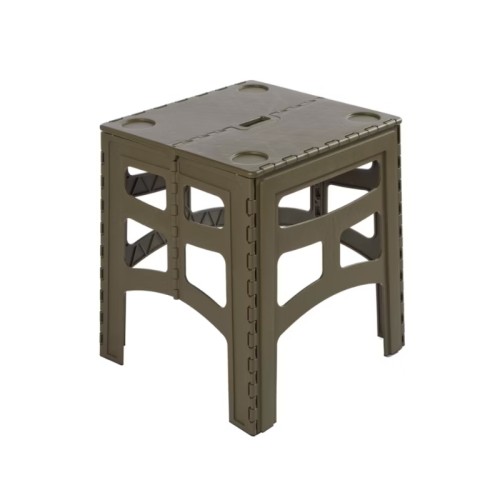 Salokāms āra galds M ar kravnesību līdz 80kg Timo 46,5x44,5x55cm olīvu krāsā 