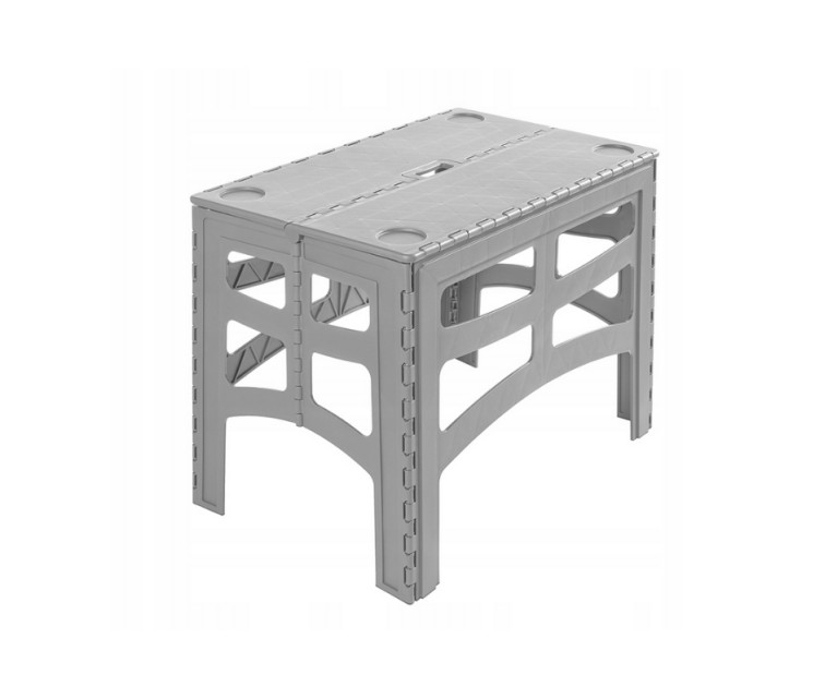 Складной уличный стол L грузоподъемностью до 80 кг Timo 70x45x55см серый