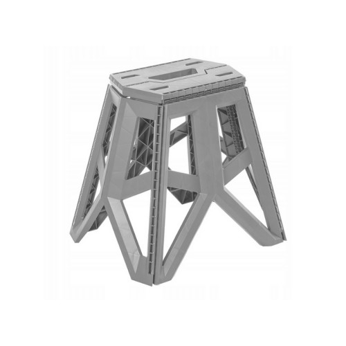 Salokāms āra krēsls ar kravnesību līdz 120kg Tom 29x20x39cm pelēks  Salokāms āra krēsls ar kravnesību līdz 120kg Tom 29x20x39cm pelēks