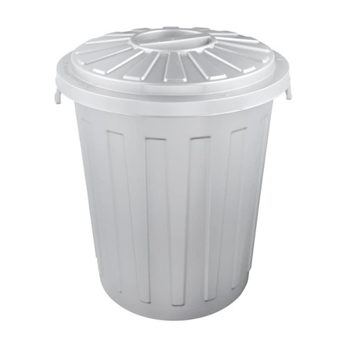 Prügikonteiner Mats 23L Maxi Ø36x42cm hõbedast värvi