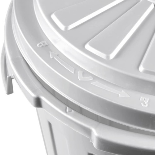 Prügikonteiner Mats 23L Maxi Ø36x42cm hõbedast värvi