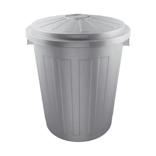 Atkritumu tvertne Mats 50L Maxi Ø50x55cm sudraba krāsā Atkritumu tvertne Mats 50L Maxi Ø50x55cm sudraba krāsā