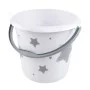 Kibiras Deco 10L Ilvie "Stars" Ø30x28cm baltas Kibiras Deco 10L Ilvie "Stars" Ø30x28cm baltas