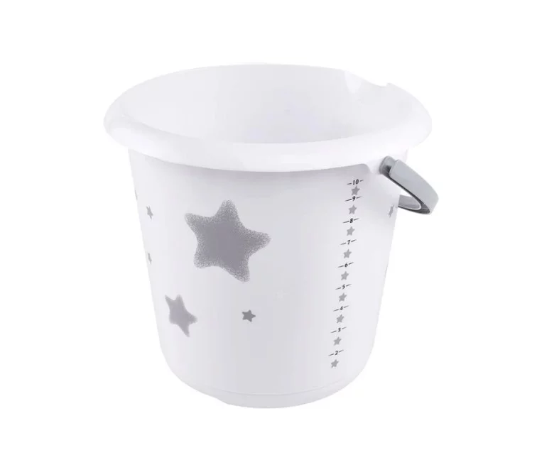 Kibiras Deco 10L Ilvie "Stars" Ø30x28cm baltas Kibiras Deco 10L Ilvie "Stars" Ø30x28cm baltas