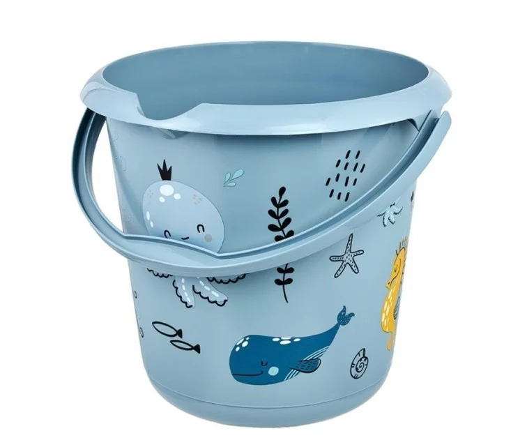 Spainis deko 10L Ilvie "Sea life" Ø30x28cm zils Spainis deko 10L Ilvie "Sea life" Ø30x28cm zils