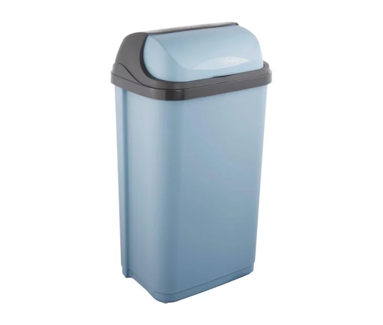 Atkritumu spainis ar rotējošu vāku 50L Rasmus 39x29,5x67,5cm zils Atkritumu spainis ar rotējošu vāku 50L Rasmus 39x29,5x67,5cm zils