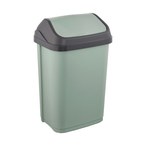 Atkritumu spainis ar grozāmu vāku 25L Swantje 33,5x25,5x53,5cm zaļš Atkritumu spainis ar grozāmu vāku 25L Swantje 33,5x25,5x53,5cm zaļš