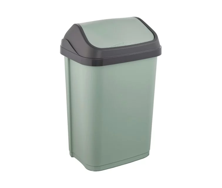 Atkritumu spainis ar grozāmu vāku 25L Swantje 33,5x25,5x53,5cm zaļš Atkritumu spainis ar grozāmu vāku 25L Swantje 33,5x25,5x53,5cm zaļš